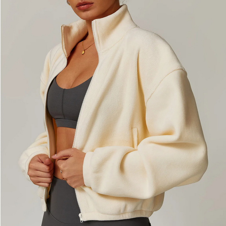 Monterey Cropped Fleece Sweater