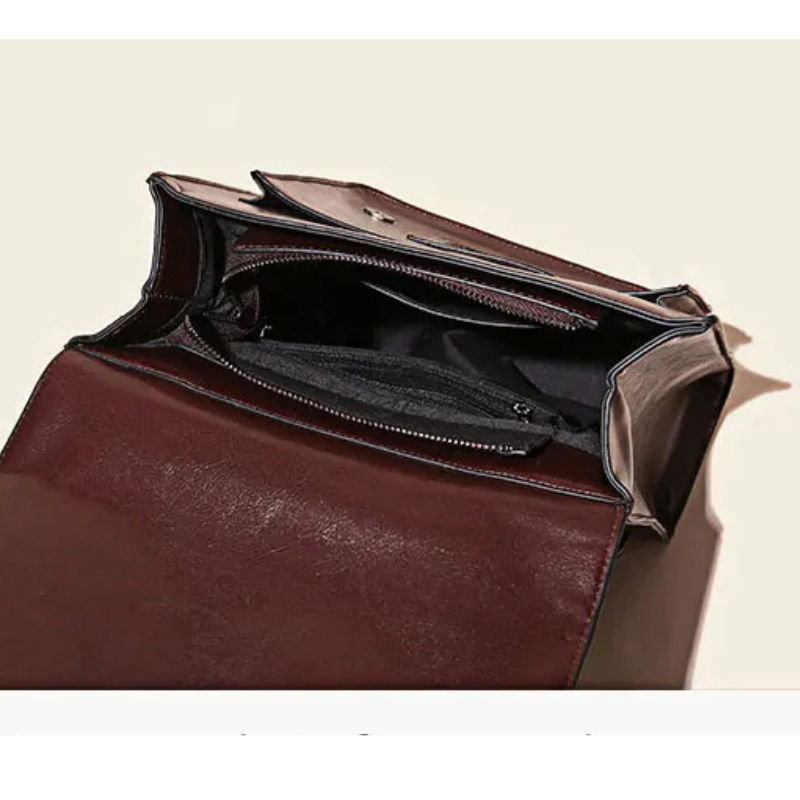 Grace Genuine Leather Convertible Satchel