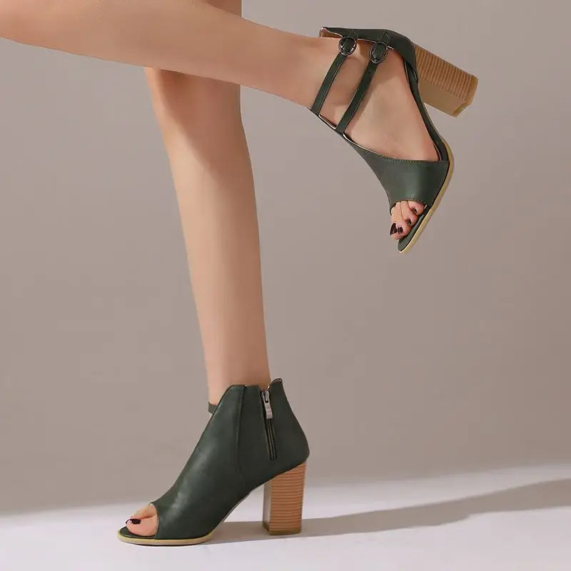 Vienna Twin Strap Heels