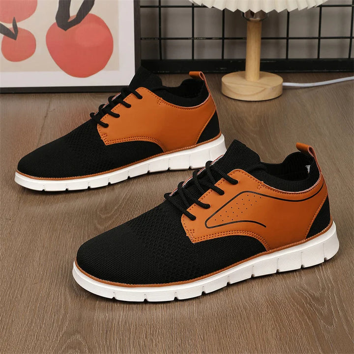 Braxton Mesh & Leather Sneakers