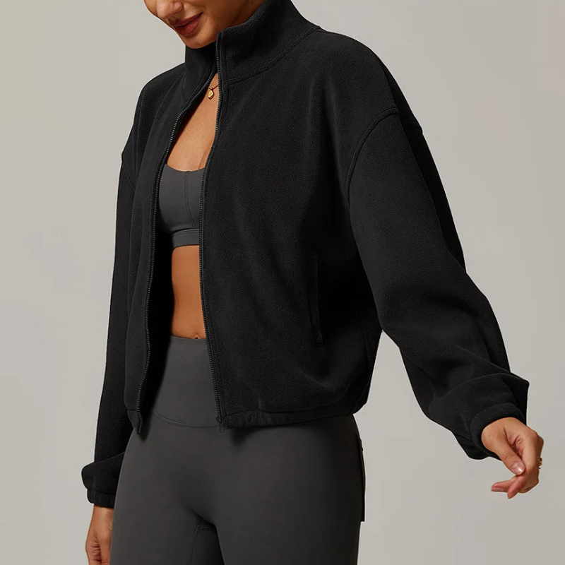 Monterey Cropped Fleece Sweater