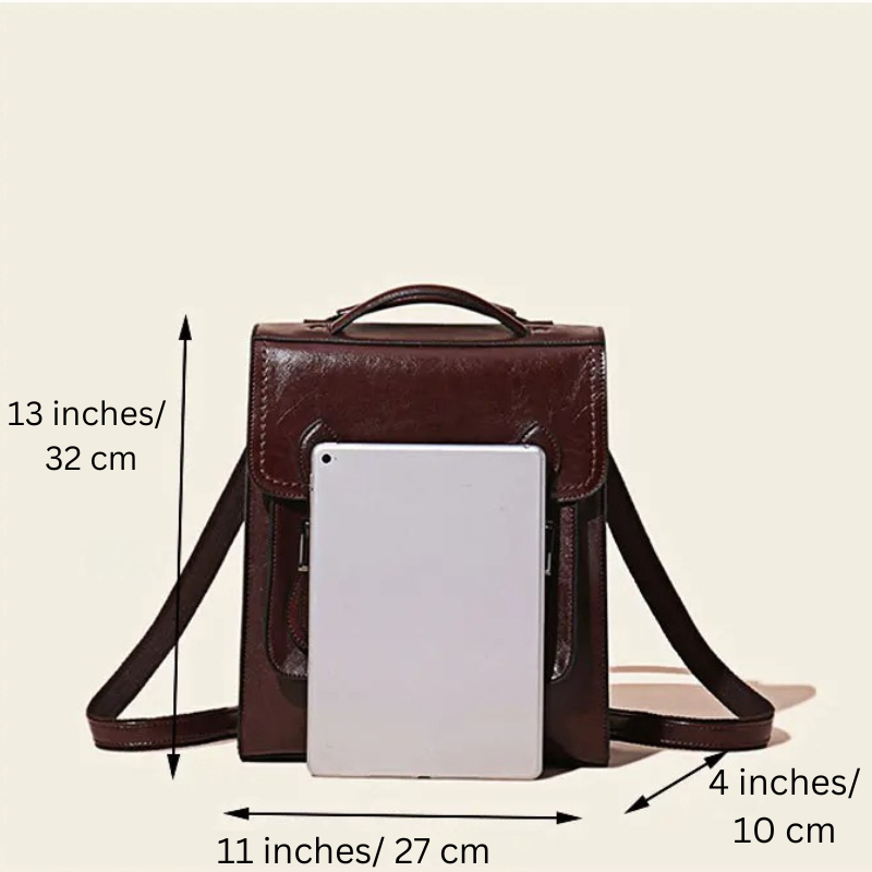 Grace Genuine Leather Convertible Satchel