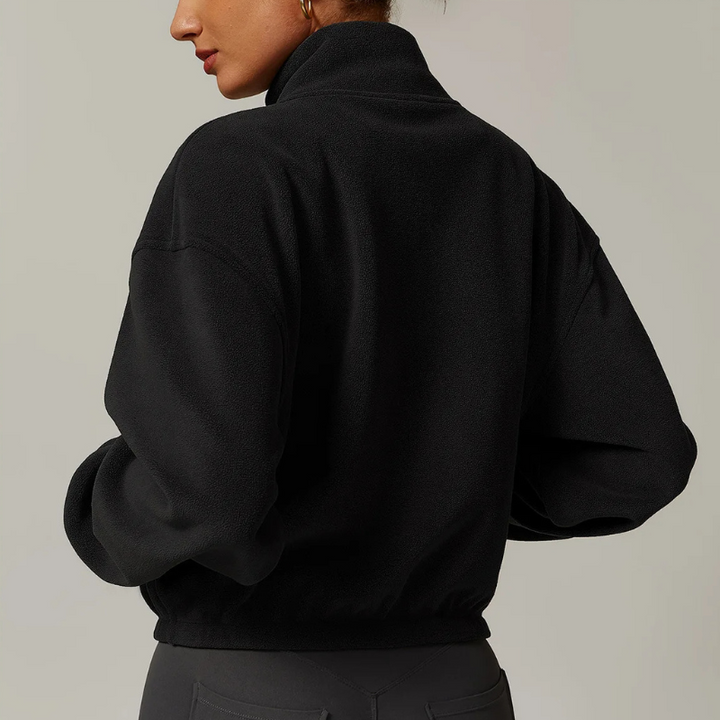 Monterey Cropped Fleece Sweater