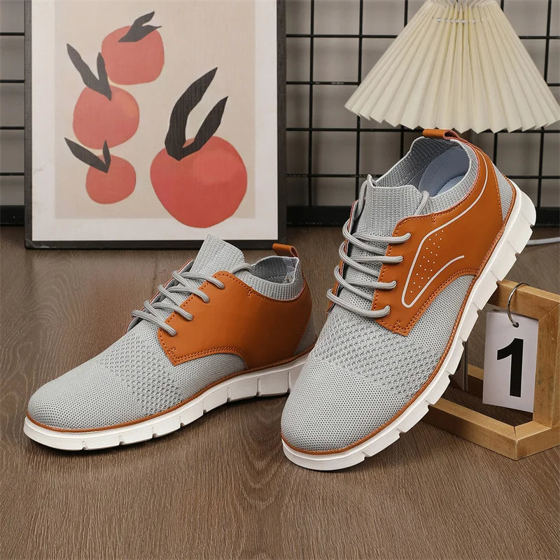 Braxton Mesh & Leather Sneakers