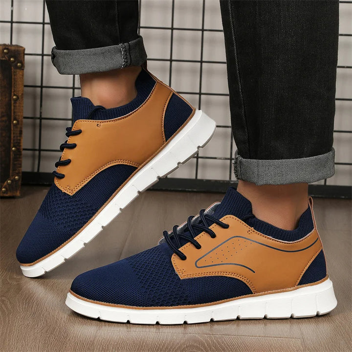 Braxton Mesh & Leather Sneakers