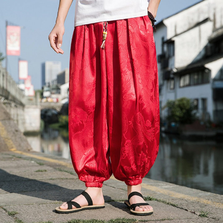 Eastern Jacquard Satin Joggers