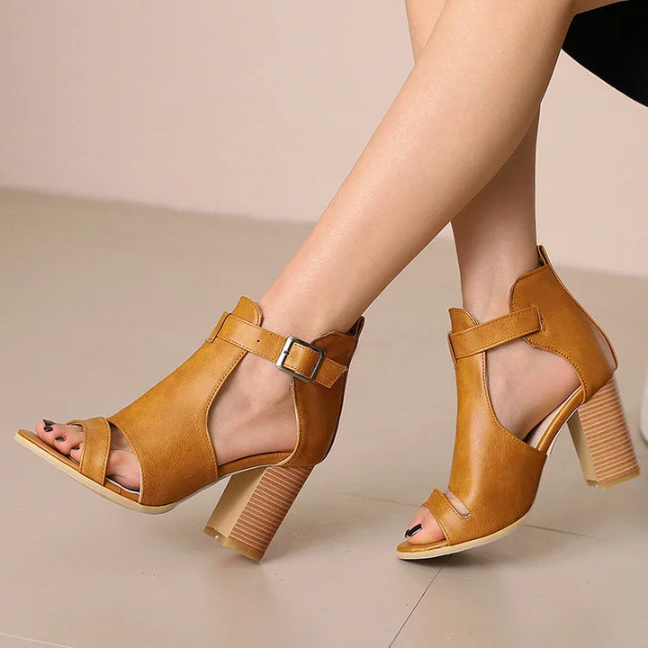Vera Open Toe Heels