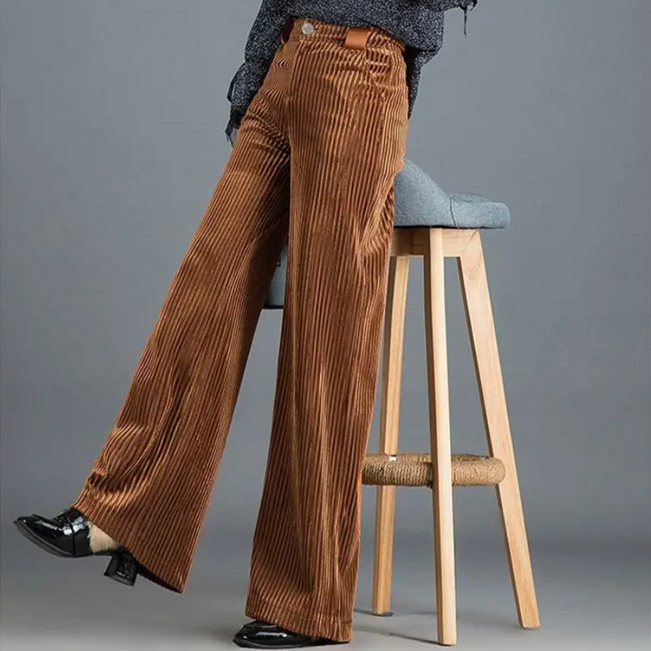 Velvet Flare Trousers