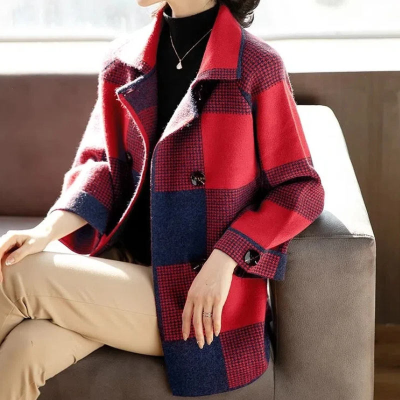 Loren Plaid Coat