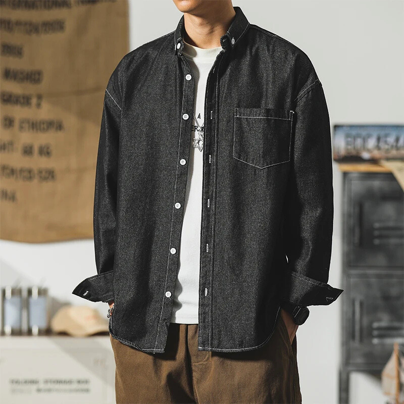 Harbor Denim Button-Up Shirt