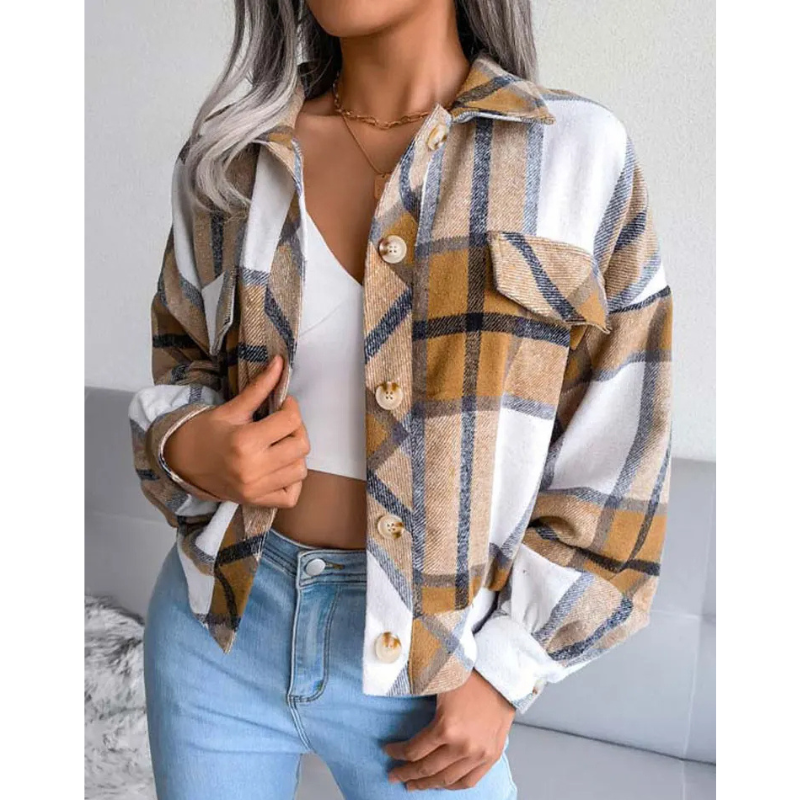 Altera Checkered Plaid Jacket