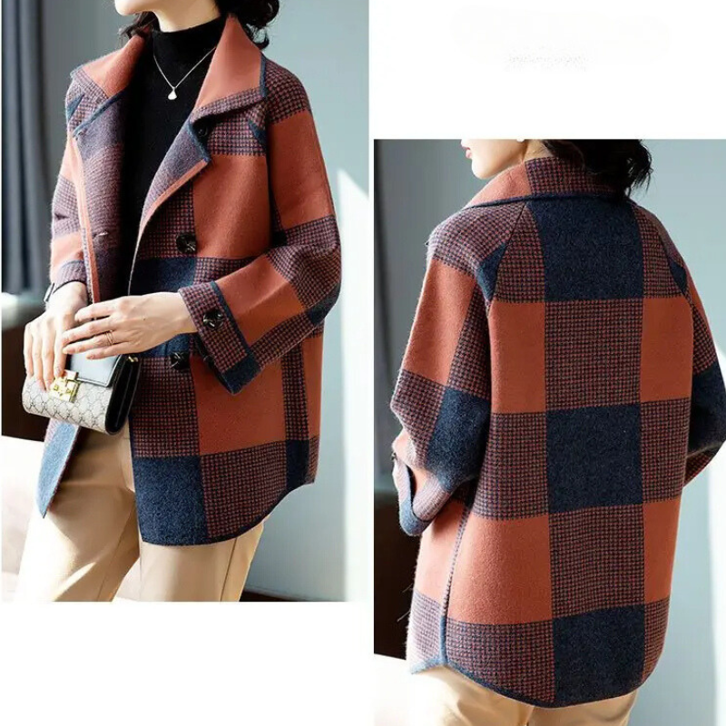 Loren Plaid Coat