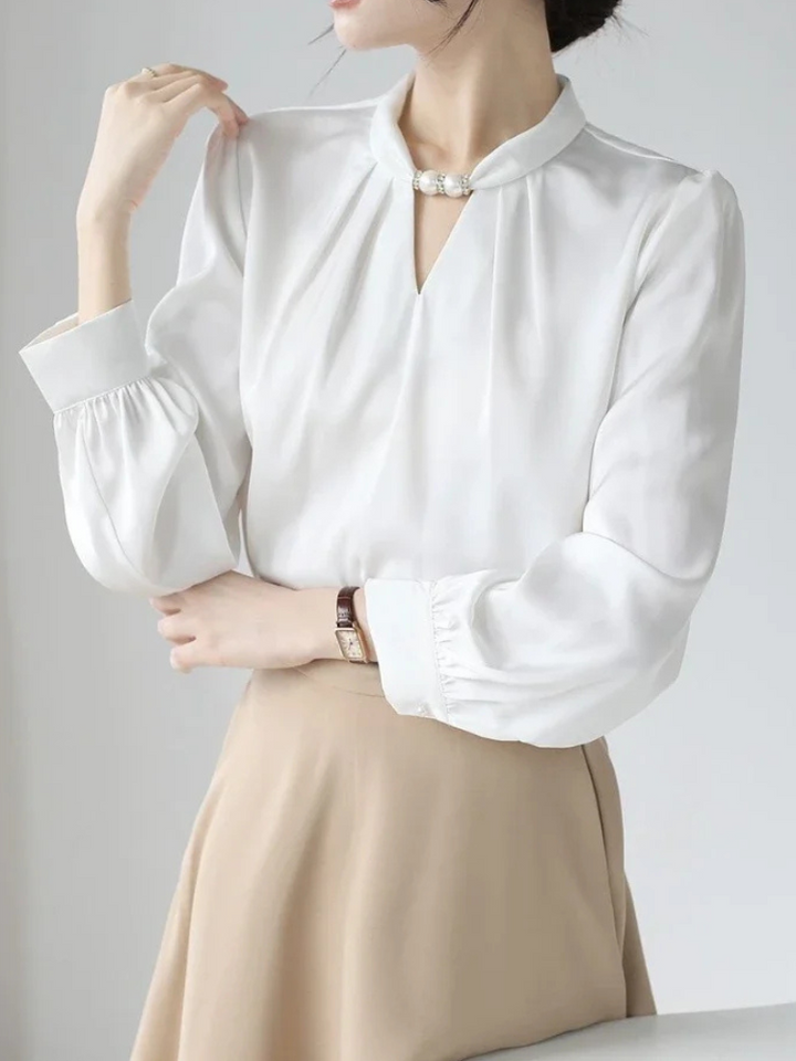 Bella Satin Drape Blouse