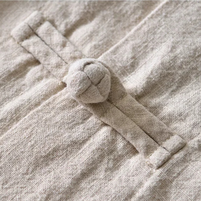 Nippon Cotton-Linen Mandarin Shirt