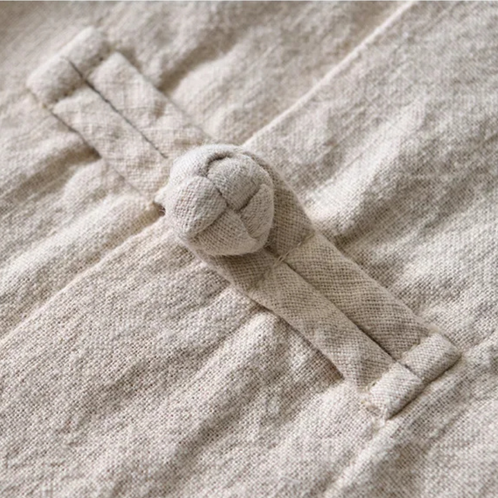 Nippon Cotton-Linen Mandarin Shirt