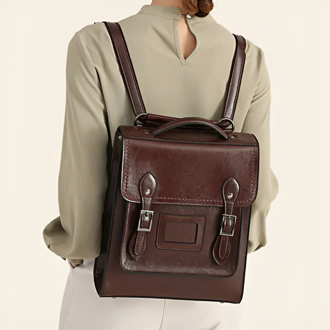 Grace Genuine Leather Convertible Satchel