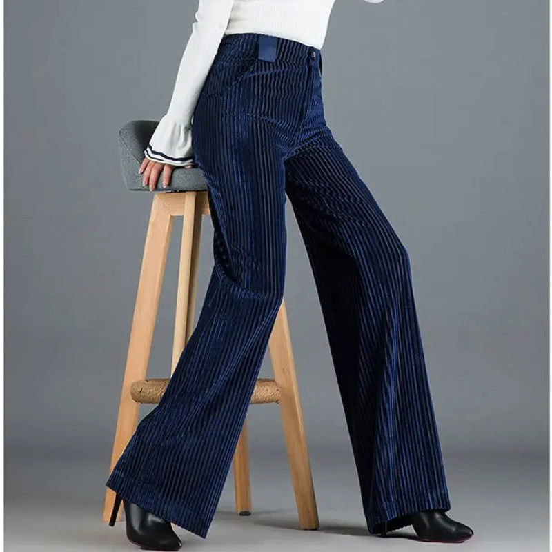 Velvet Flare Trousers