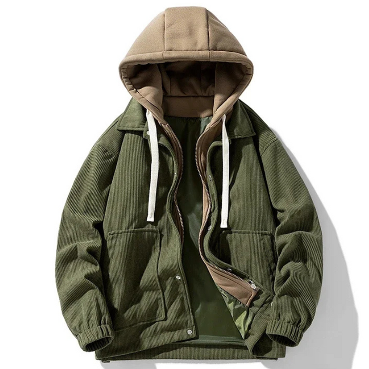Angelo Corduroy Hooded Jacket