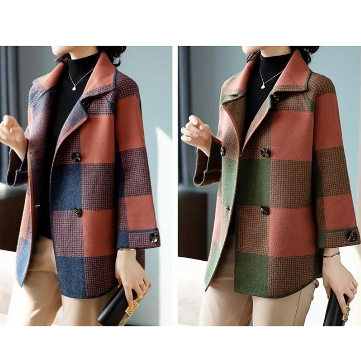 Loren Plaid Coat