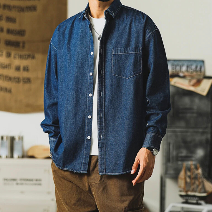 Harbor Denim Button-Up Shirt