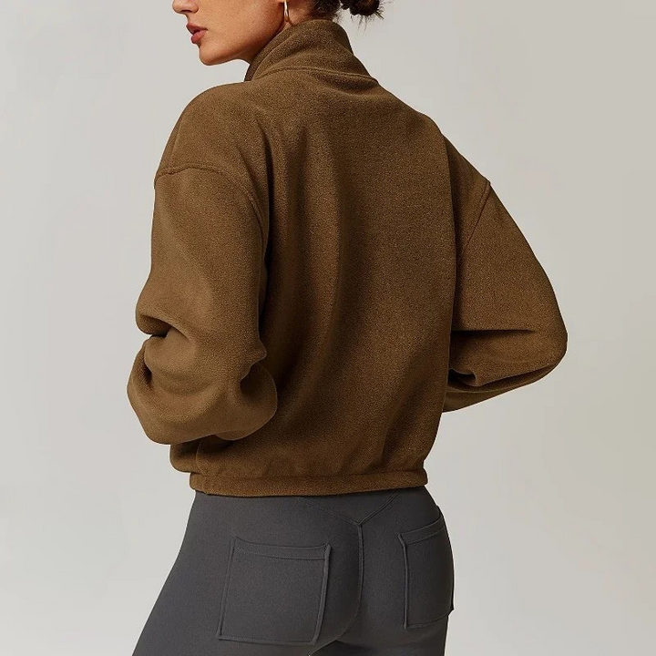 Monterey Cropped Fleece Sweater