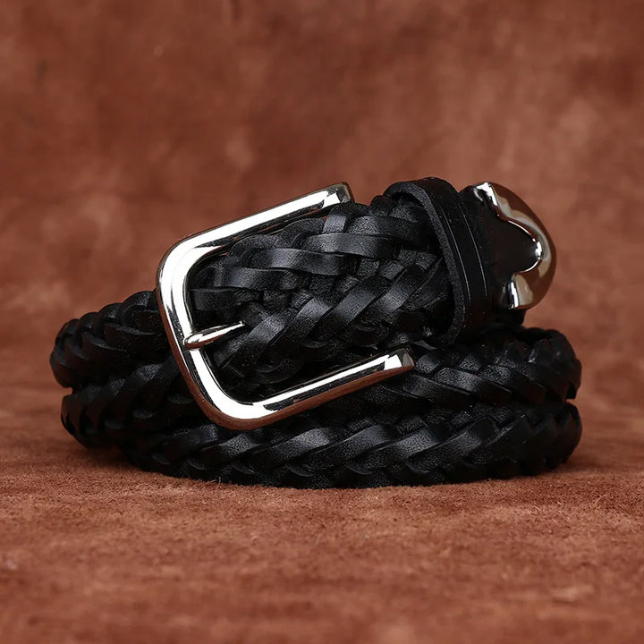 Laurel Genuine Leather Braided Belt