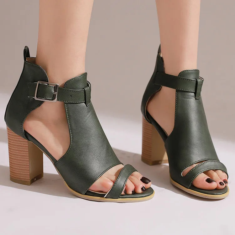 Vera Open Toe Heels