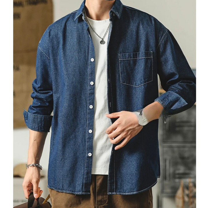 Harbor Denim Button-Up Shirt