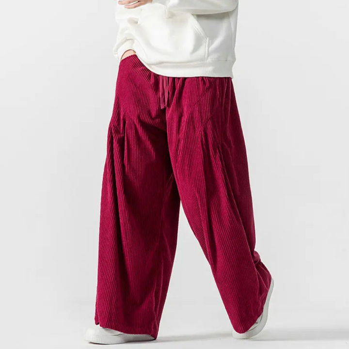 Wade Wide-Leg Corduroy Joggers