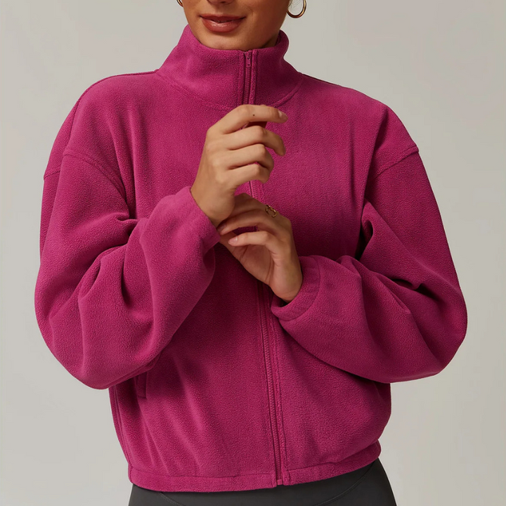 Monterey Cropped Fleece Sweater