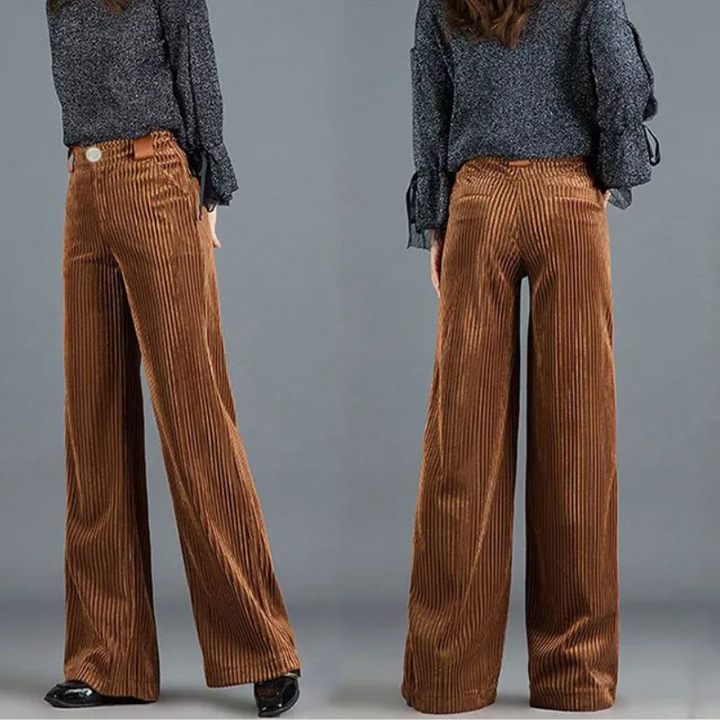 Velvet Flare Trousers