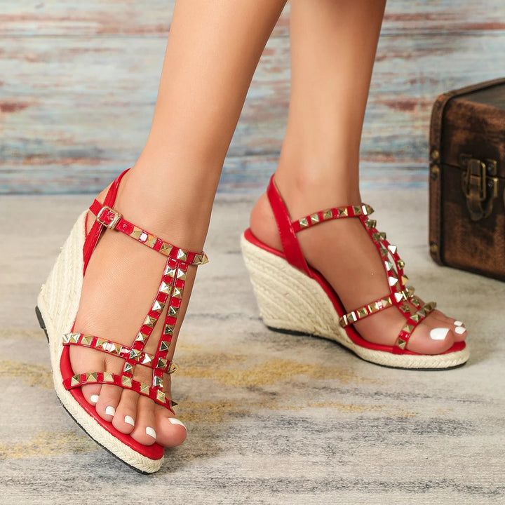 Paloma Studded Wedges