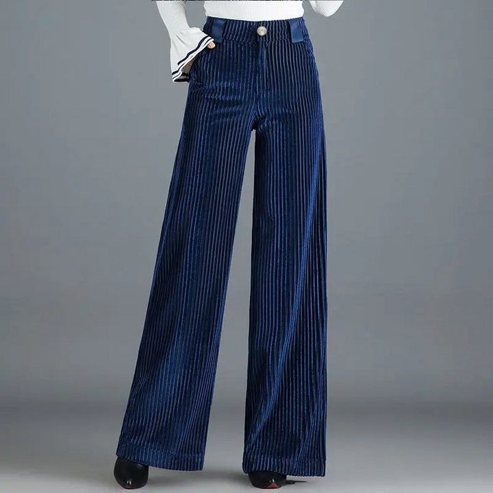 Velvet Flare Trousers