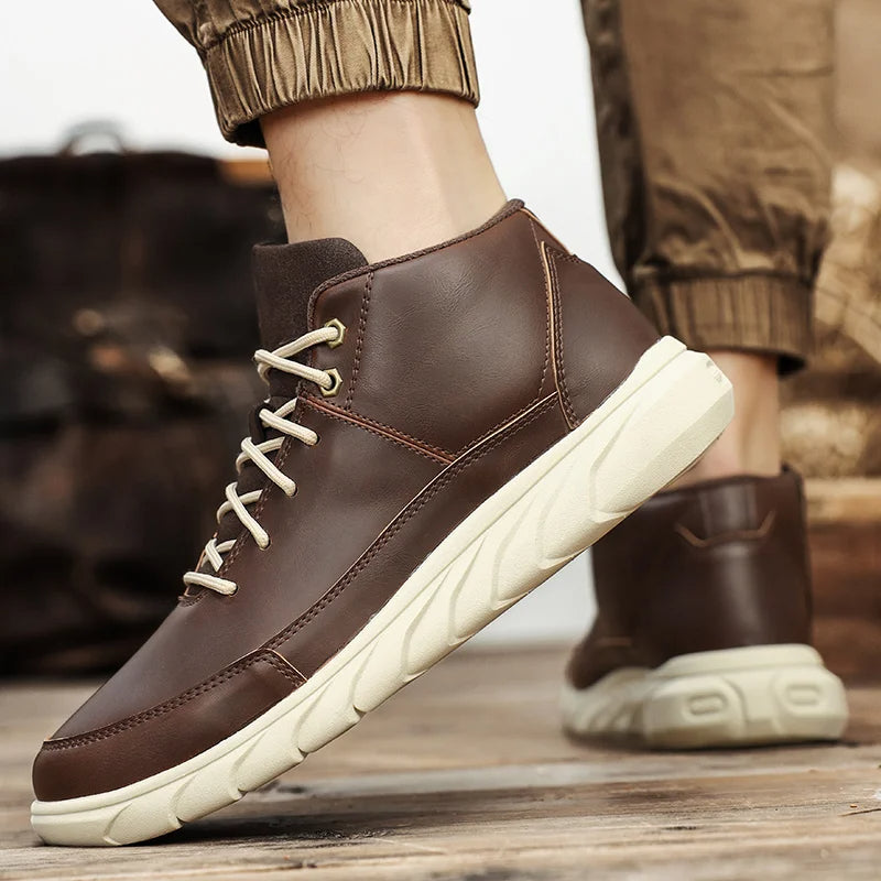 Hyggins Leather Low-top Boots
