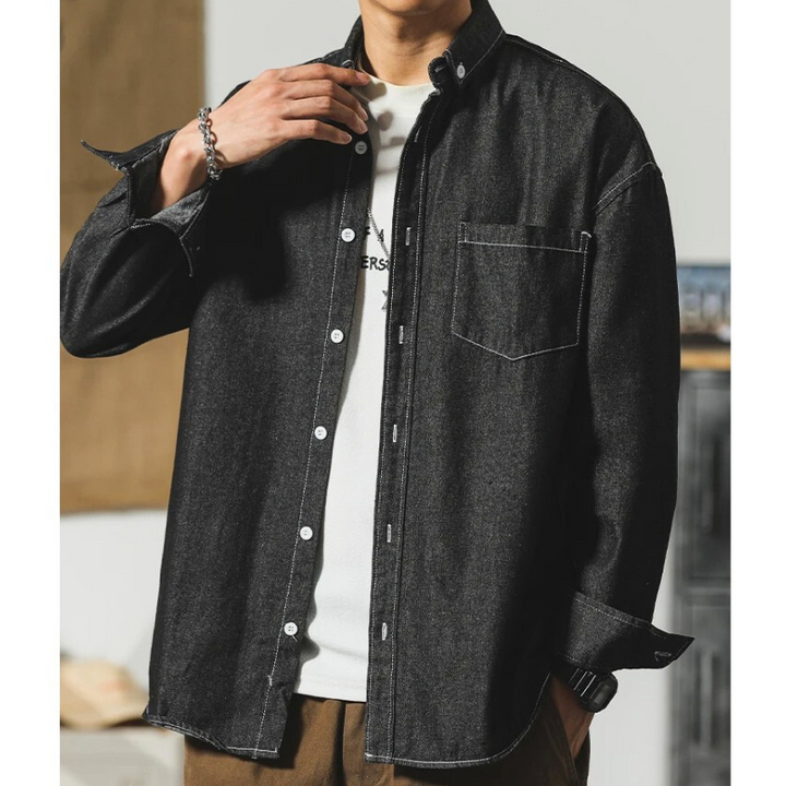 Harbor Denim Button-Up Shirt
