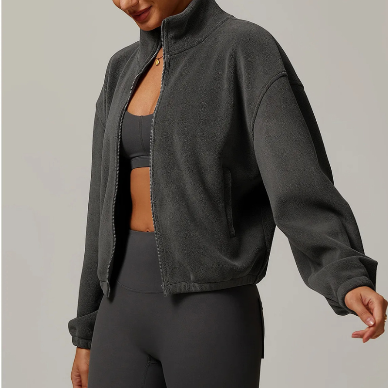 Monterey Cropped Fleece Sweater