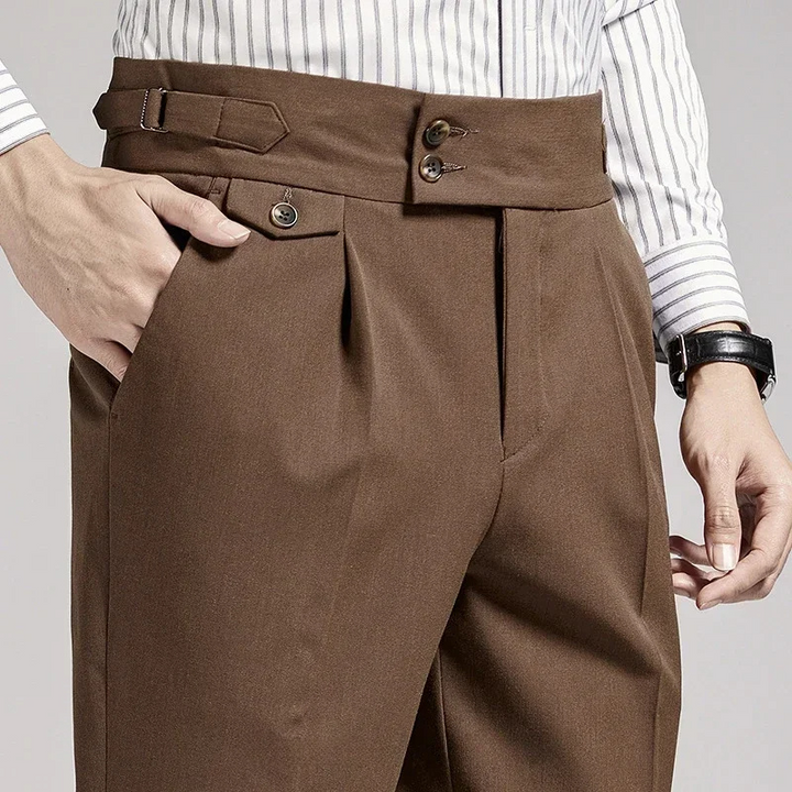 Saverio Pleated Gurkha Trousers