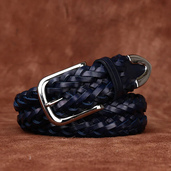 Laurel Genuine Leather Braided Belt