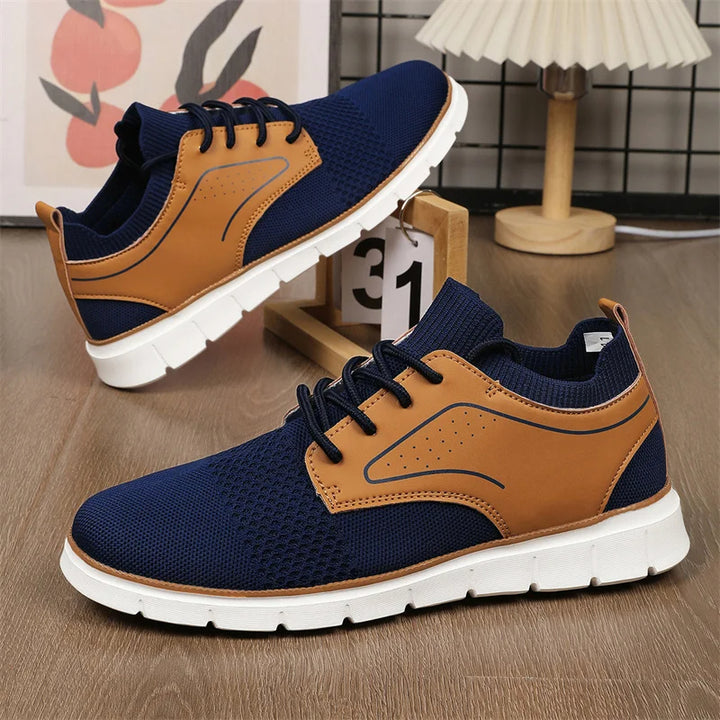 Braxton Mesh & Leather Sneakers