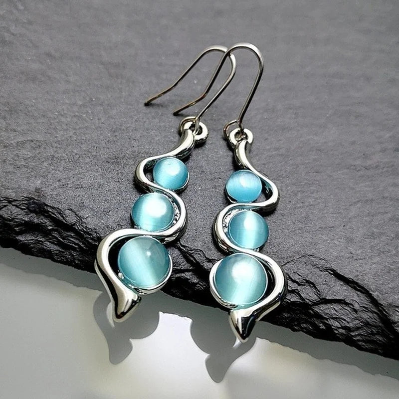 Aqua Sphere Earrings