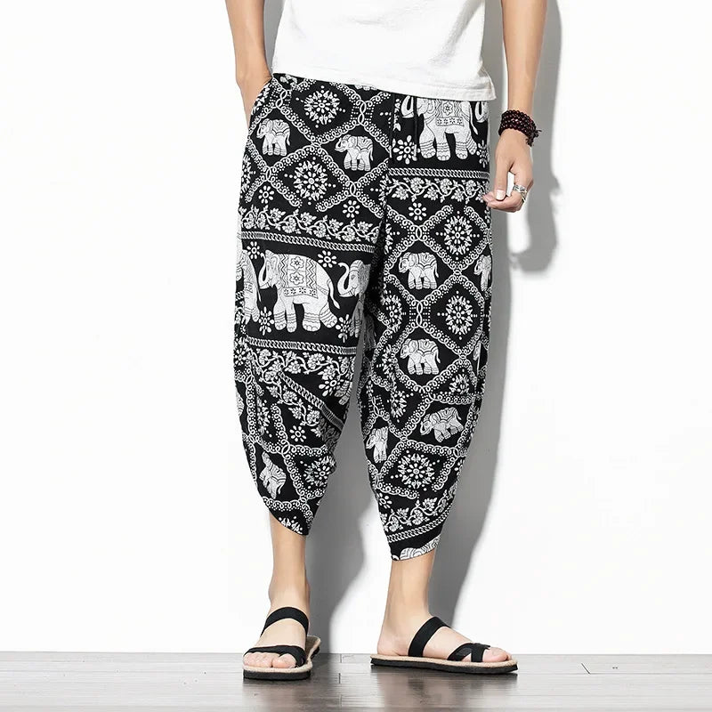 Indigo Cropped Pants