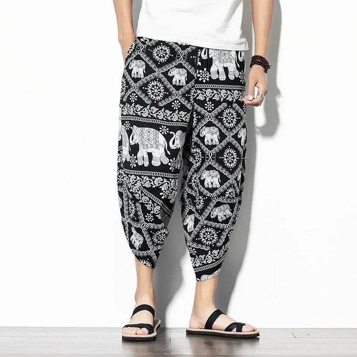 Indigo Cropped Pants