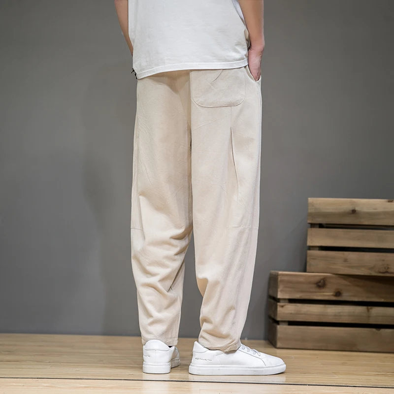 Satori Cotton-Linen Joggers