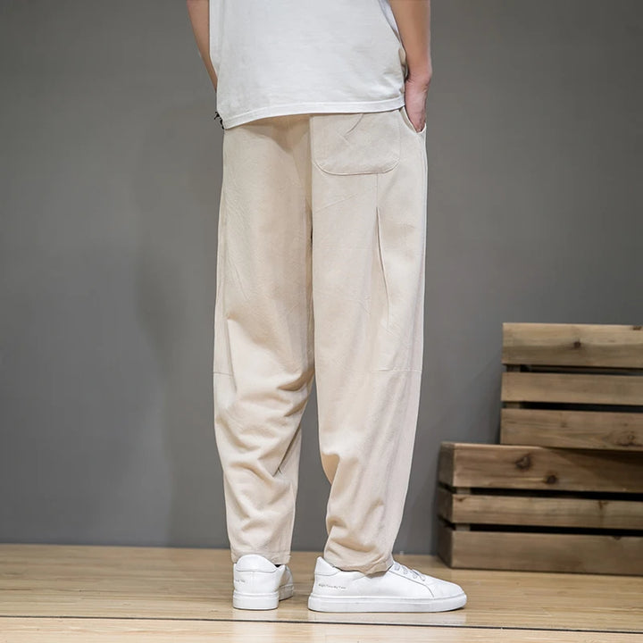 Satori Cotton-Linen Joggers