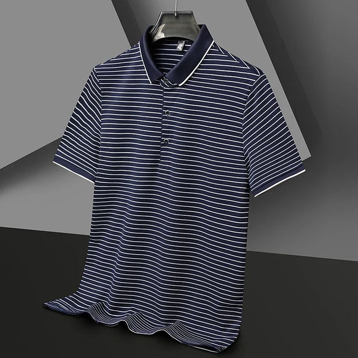Skyford Pinstripe Cotton Polo