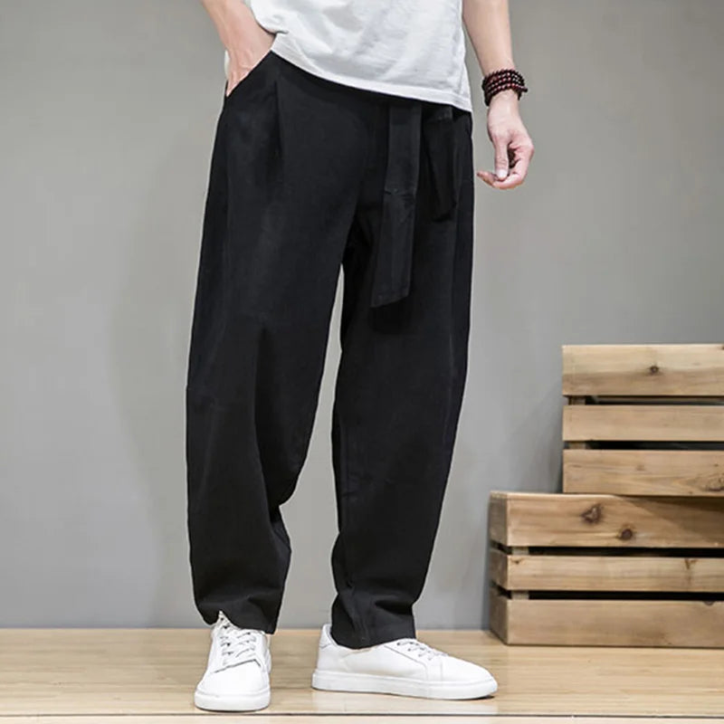 Satori Cotton-Linen Joggers