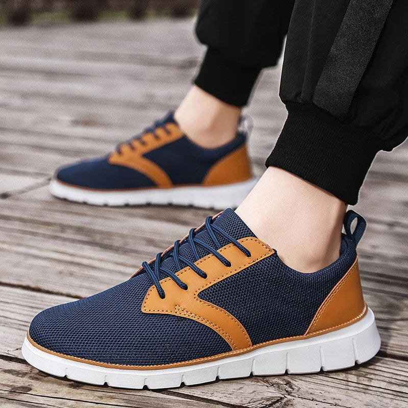 Montrow Leather Accented Sneakers