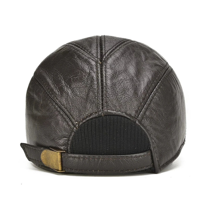 Winston Panelled Leather Hat