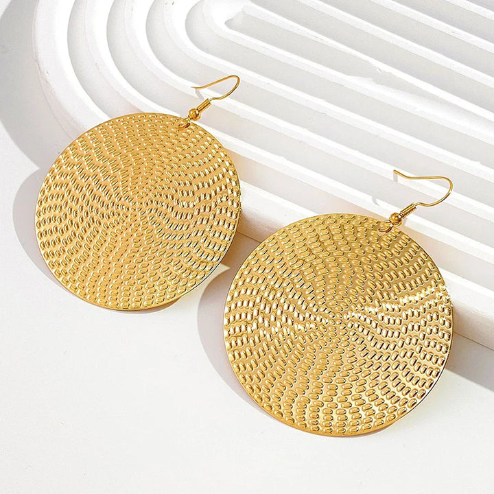 Nia Radiance Disc Earrings