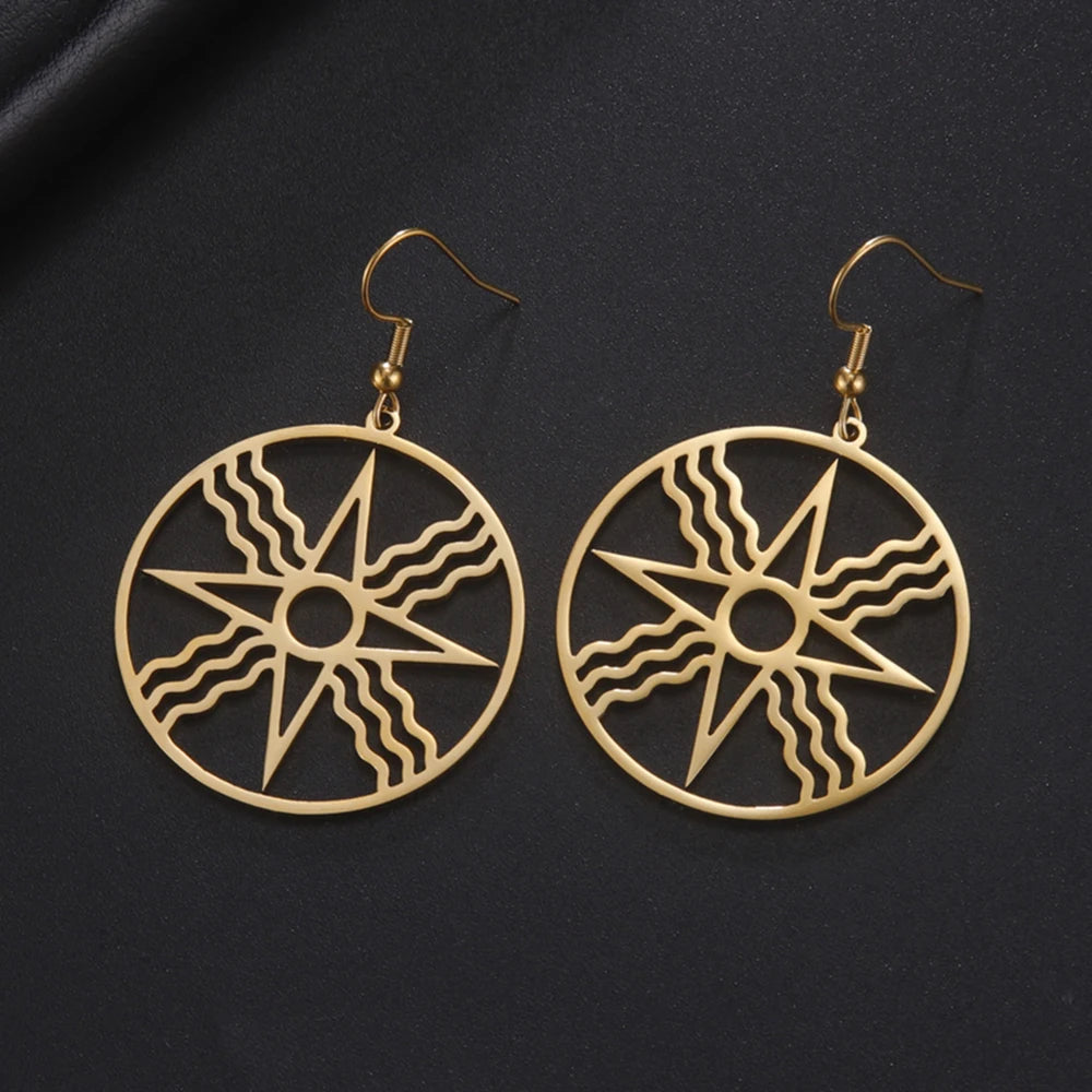 Sunseeker Medallion Earrings
